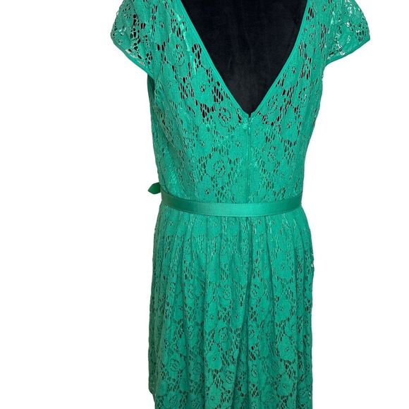 Jessica Howard Green Lace Dress size 16 - Picture 3 of 14